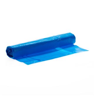 Plastiekzak Blauw LD T60 80x100cm Rol